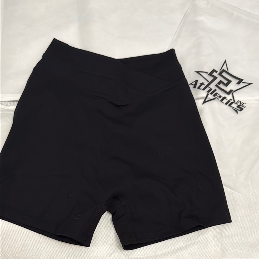 TC Athletics Black Butter Soft High Rise Shorts